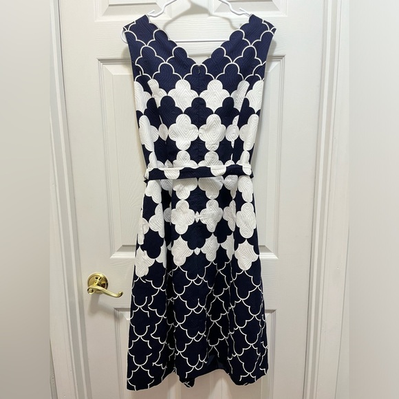 Talbots blue and white Dress size 16 - Picture 5 of 6
